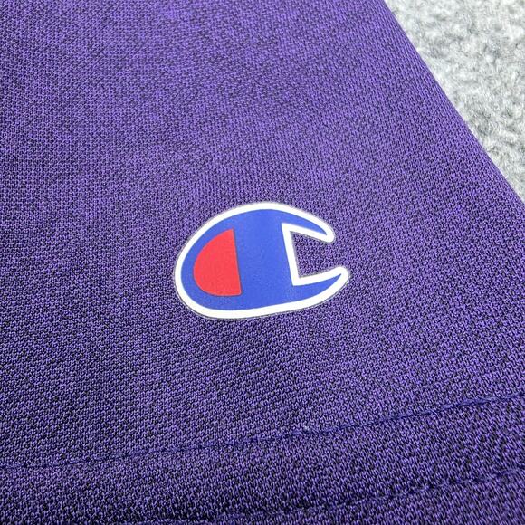 Clemson Tigers Shirt Mens Medium Purple NCAA Football Polo Champion Wicking - Picture 9 of 16